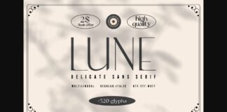 Lune Font Poster 1