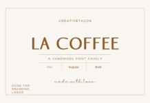 La Coffee Font Poster 1