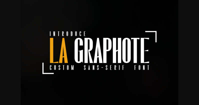 La Graphote Font Poster 3