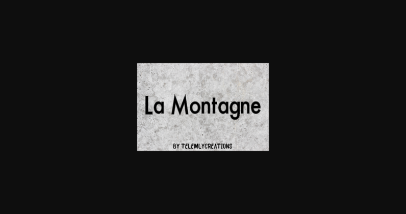 La Montagne Font Poster 4