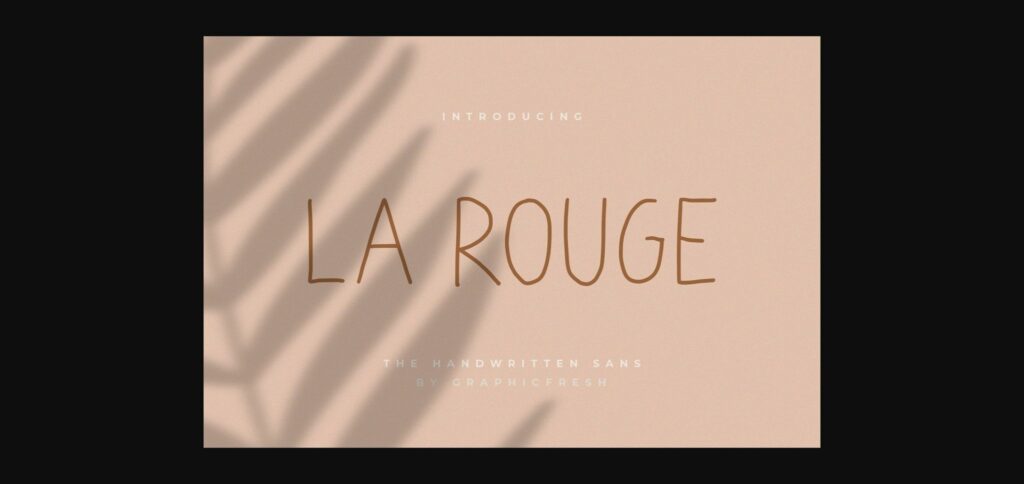 La Rouge Font Poster 3