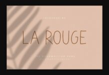 La Rouge Font Poster 1