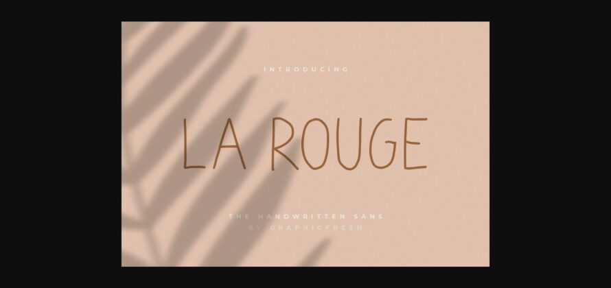 La Rouge Font Poster 1