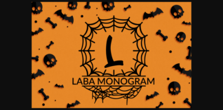 Laba Monogram Font Poster 1
