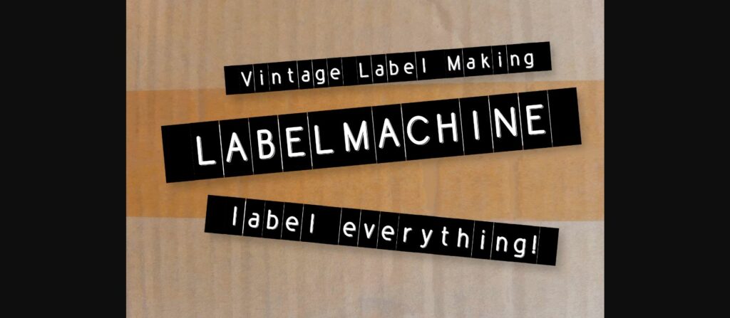 Label Machine Font Poster 1