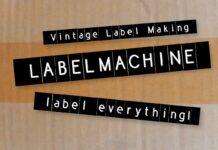 Label Machine Font Poster 1