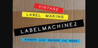 Labelmachine2 Font Poster 1