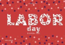 Labor Day Font Poster 1