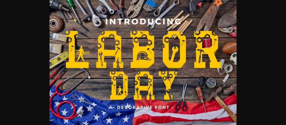 Labor Day Font Poster 3