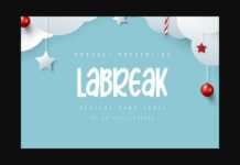 Labreak Font Poster 1