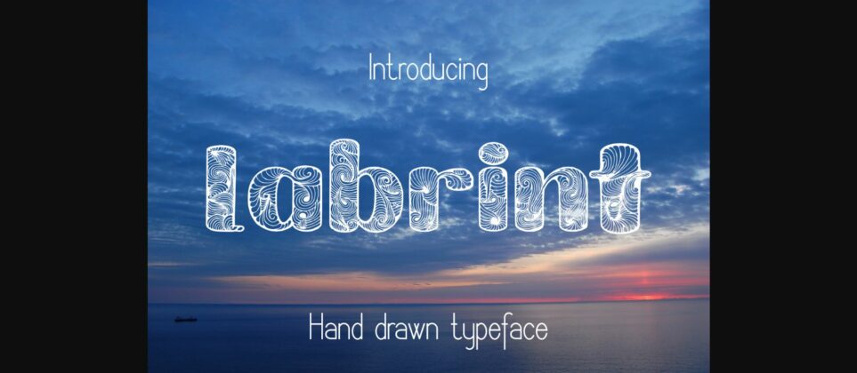 Labrint Font Poster 9