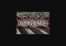 Labyrinth Font Poster 1