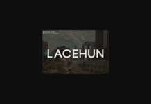 Lacehun Font Poster 1