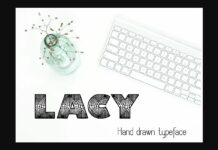 Lacy Font Poster 1