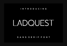 Ladquest Font Poster 1