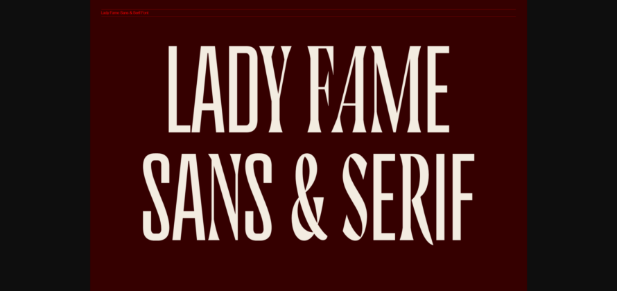 Lady Fame Duo Font Poster 3