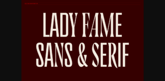 Lady Fame Duo Font Poster 1