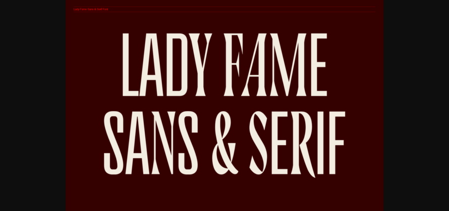 Lady Fame Duo Font Poster 1