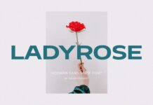 Ladyrose Font Poster 1