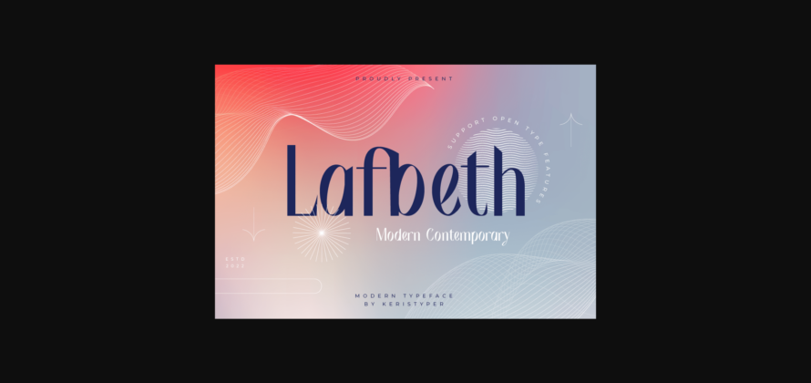 Lafbeth Font Poster 3