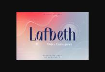 Lafbeth Font Poster 1