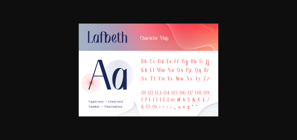 Lafbeth Font Poster 4