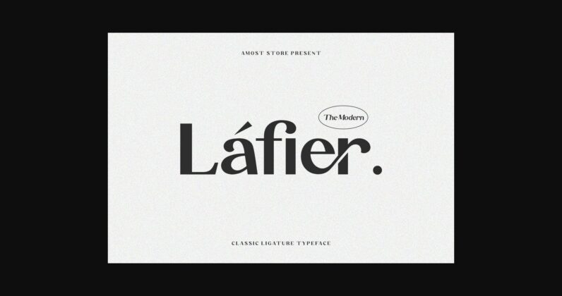 Lafier Font Poster 3