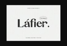 Lafier Font Poster 1