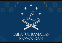 Lailatul Ramadan Monogram Font Poster 1