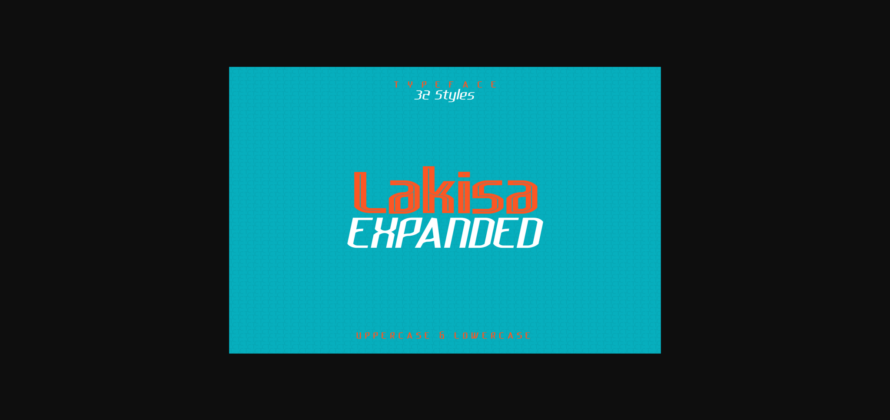 Lakisa Expanded Font Poster 3