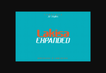 Lakisa Expanded Font Poster 1
