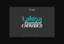 Lakisa Rounded Expanded  Font Poster 1