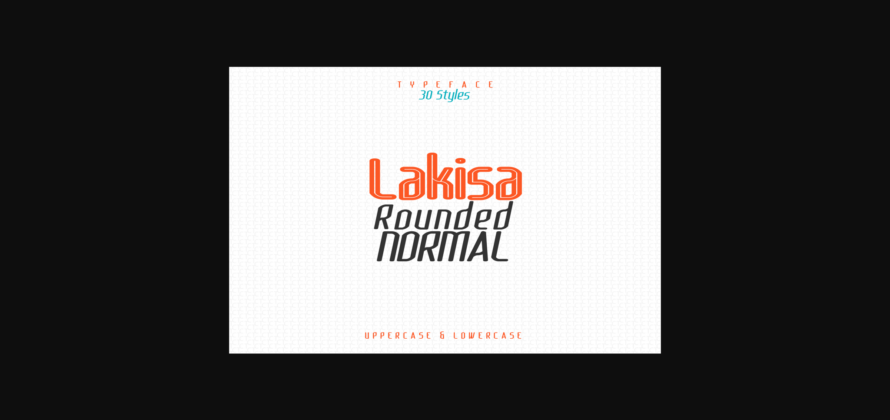 Lakisa Rounded Font Poster 3