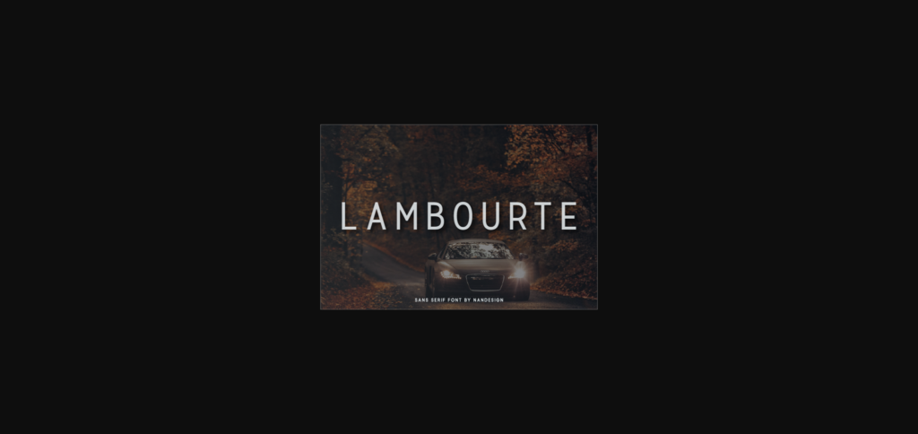 Lambourte Font Poster 3