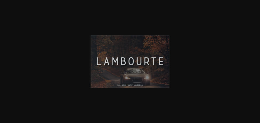 Lambourte Font Poster 3