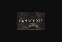 Lambourte Font Poster 1