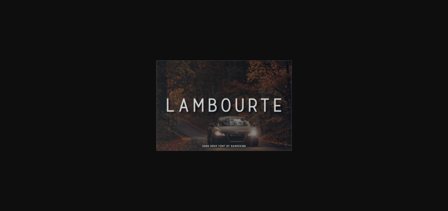 Lambourte Font Poster 1