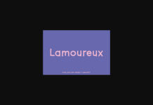 Lamoureux Font Poster 1