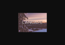 Lancape Font Poster 1