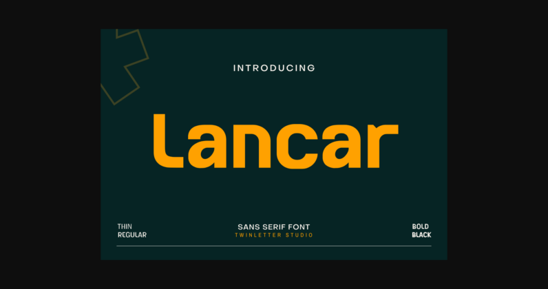 Lancar Font Poster 3