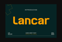 Lancar Font Poster 1