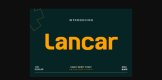 Lancar Font Poster 1