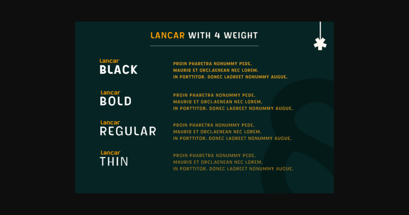 Lancar Font Poster 2