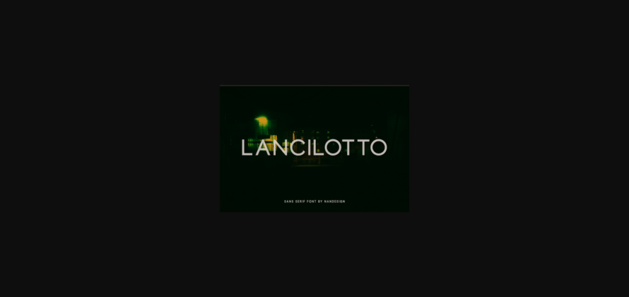 Lancilotto Font Poster 3