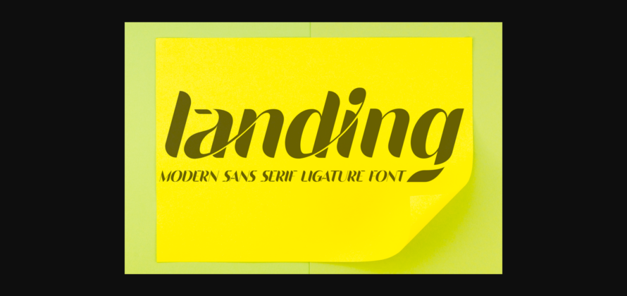 Landing Font Poster 2