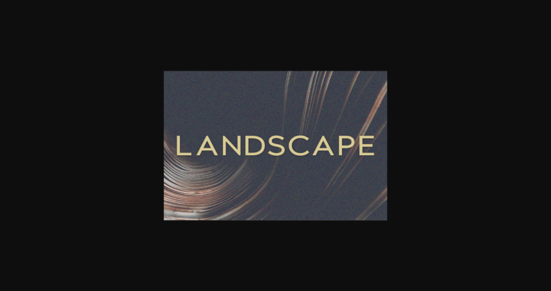 Landscape Font Poster 3