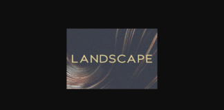 Landscape Font Poster 1