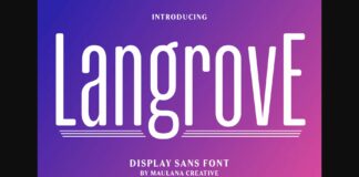 Langrove Font Poster 1