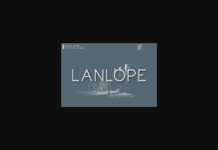 Lanlope Font Poster 1