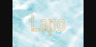 Lapo Font Poster 1